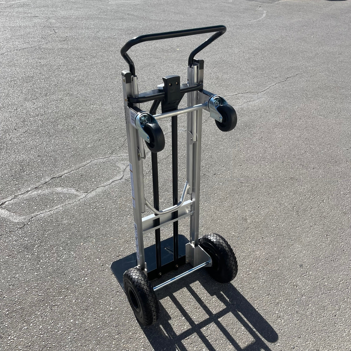 COSCO 2-In-1 Hybrid Handtruck Silver & Black 12204ASB1E