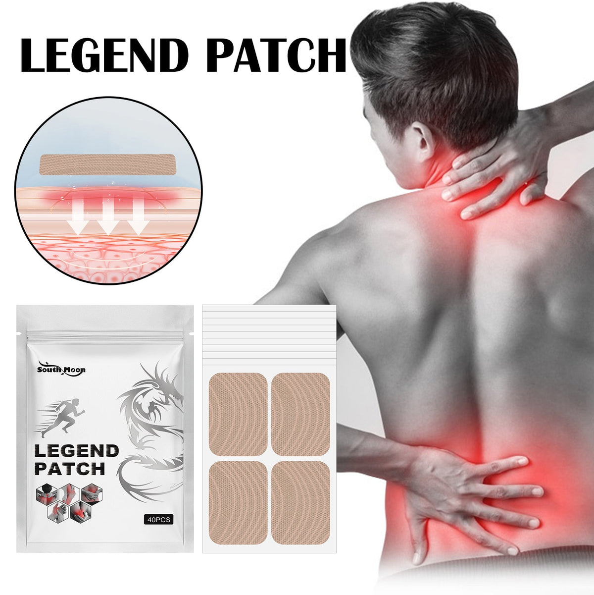 Legend Patch, Relieve Wrist And Knee Muscle Soreness Body Care Patch