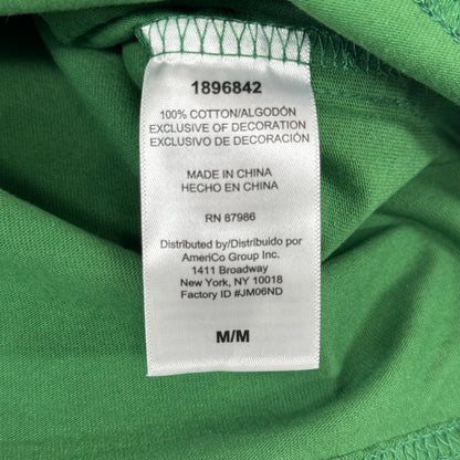 JOHN DEERE Embroidered Logo Short Sleeve Tee Shirt Men's Sz M Green 1896842