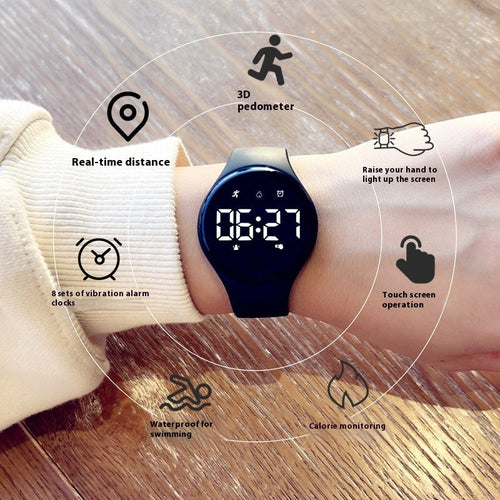 Electronic Watch Male Junior High School Student Female Silent Vibration Alarm Clock