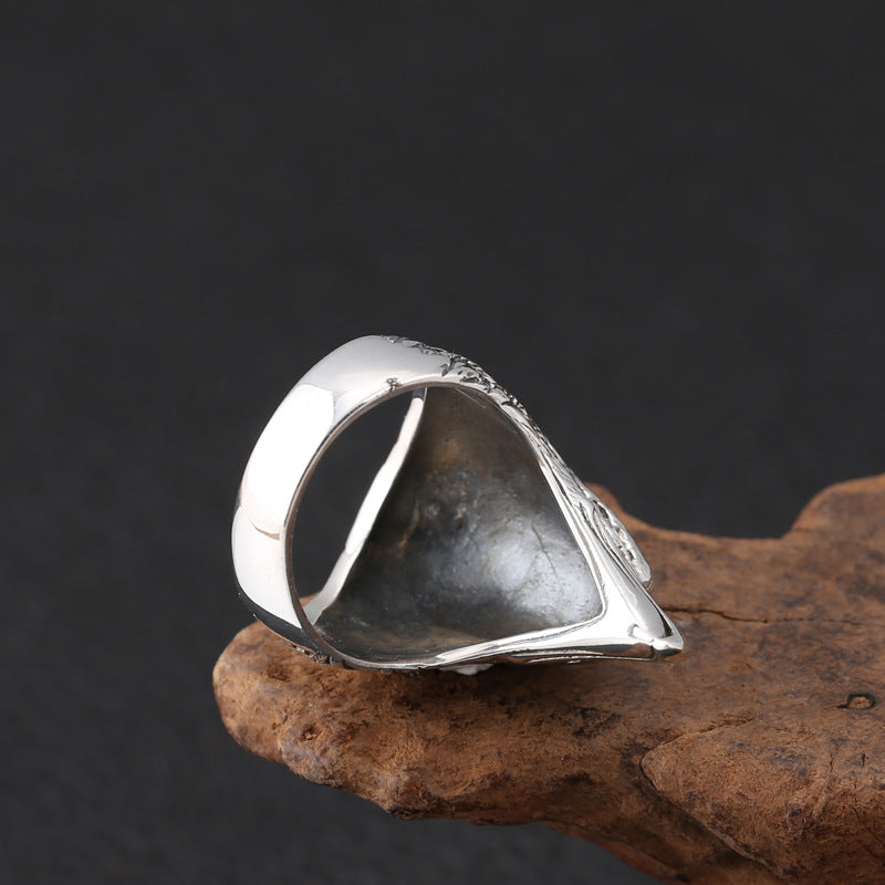 Personalized Creative Eagle Head Men's Ring