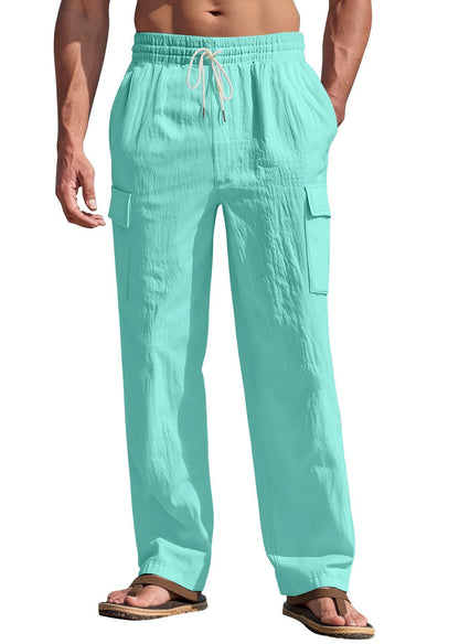 Breathable Multi-pocket Straight-leg Work Pants