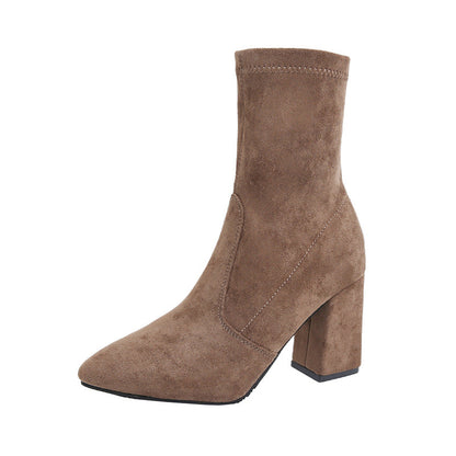 New Fallwinter Versatile High-heeled Slim Boots