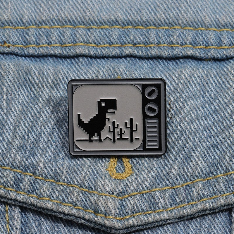 Cartoon Alloy Metal Badge Accessory Brooch