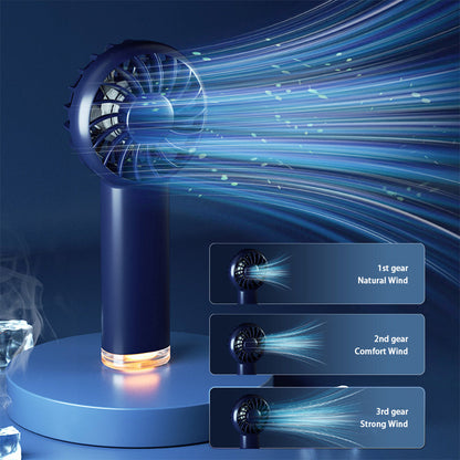 Mini Handheld Fan Portable Charging Lamp