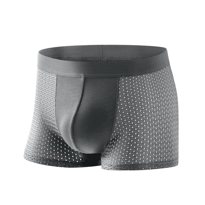 Summer Breathable Ice Silk Men's Boxer Briefs