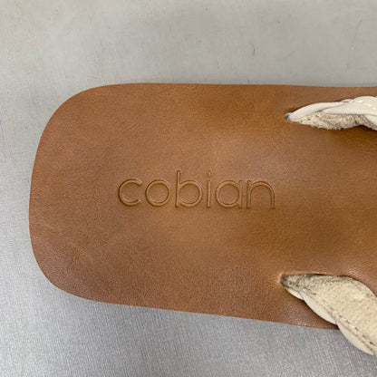 COBIAN Braided Pacifica Sandals Women's SZ 9, EU 39.5 Cream BBP23-110-9