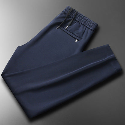 Men Cool Ice Silk Quick Dry Straight Leg Pants