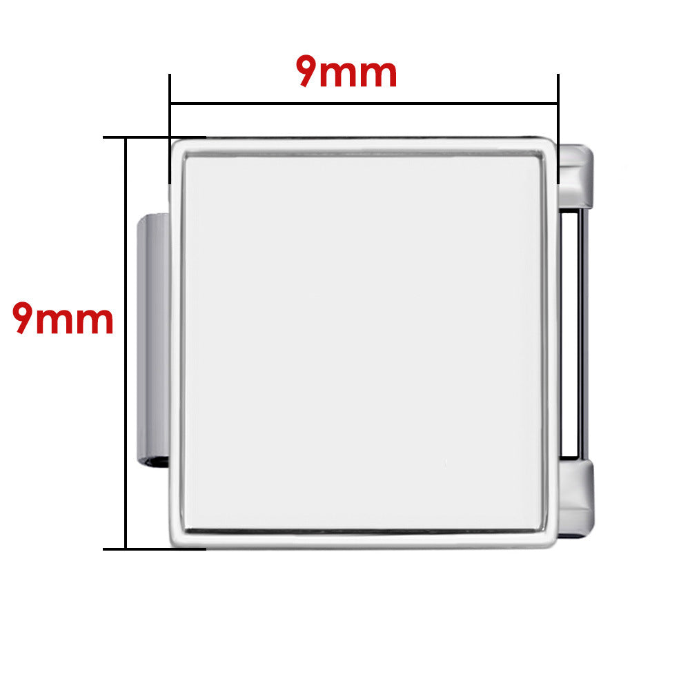 DIY Personalized Photo Picture Frame Making Titanium Steel Watch Band Chain Fashion Splicing Modular Bracelet