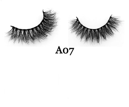Handmade 3D Mink Full Strip False Eyelashes - Family