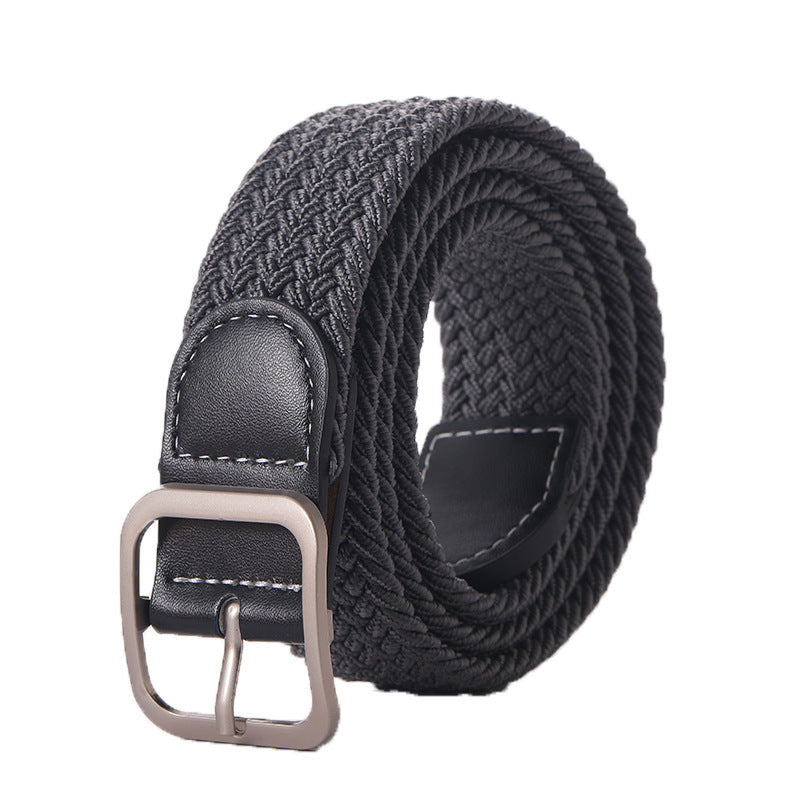 Stretchy Seamless Woven Denim Canvas Belt