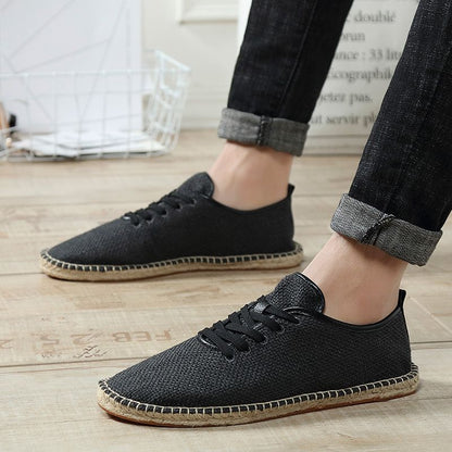 Linen canvas shoes
