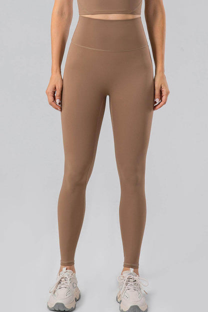 High Waist Wide Waistband Active Leggings for Women