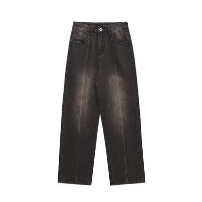 American Basic Style Straight Jeans Men