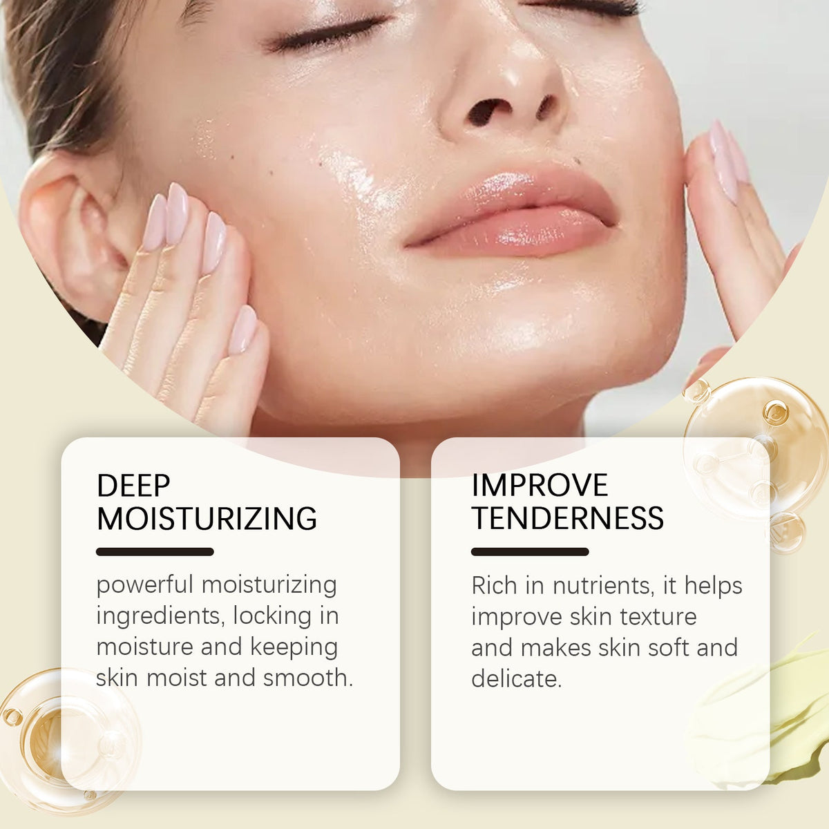 Tallow Honey Facial Moisturizer Hydrating Moisturizing Gentle Care Skin Cream