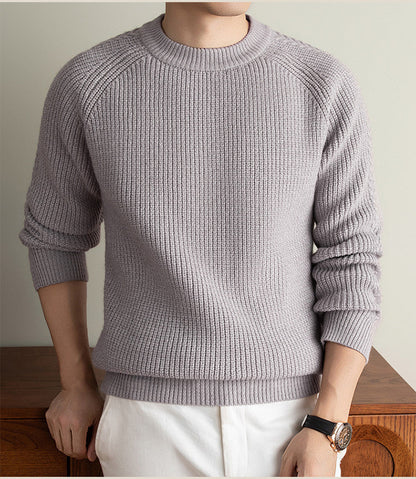 Round Neck Solid Color Trendy Comfortable And Soft