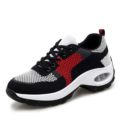 Mesh Slip On Air Cushion Shoes Women Comfortable Breathable Increased Sneakers