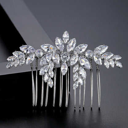 Bridal Suit Copper Inlaid Zircon Hair Accessories