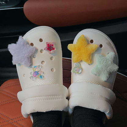 Plush Star Shoe Buckle Accessories