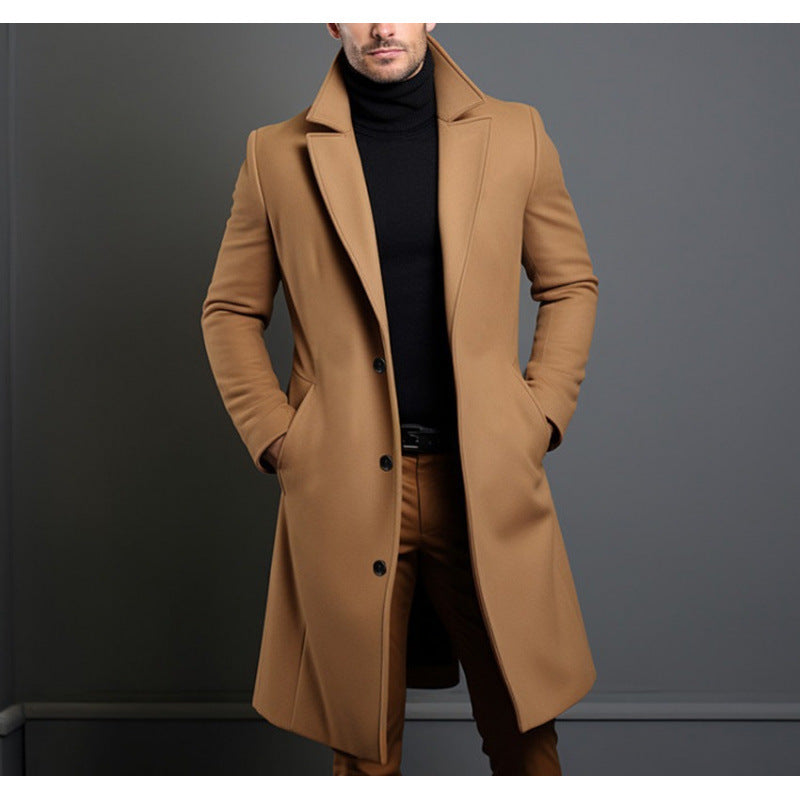 Men's Mid Length Trench Coat