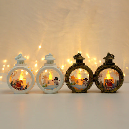 Christmas decorations, luminous night lights, pendant decorations, props, desktop candles, table lamps, and window displays