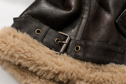 Women's Thickened Warm Double-sided Short Jacket