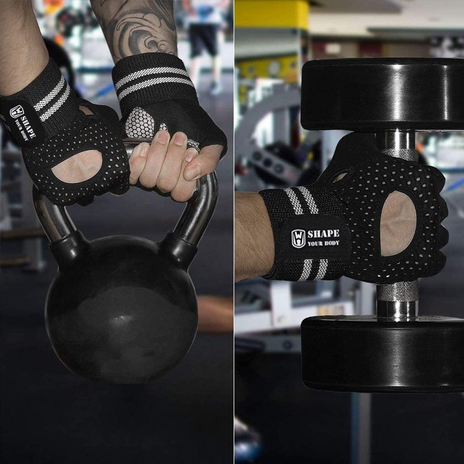 Fitness Weightlifting Half Finger Anti-slip Gloves