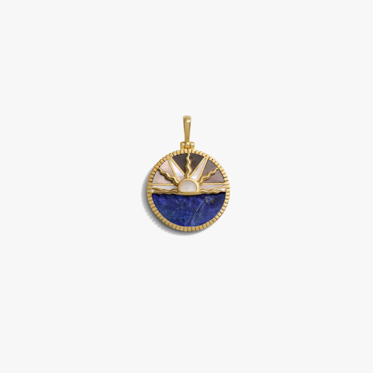 Golden Heart Angel Key Octagram Pendant