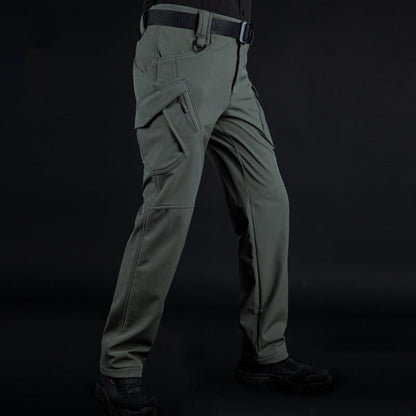 Thickened Camouflage Fleece Training Pants Warm Hiking Pants
