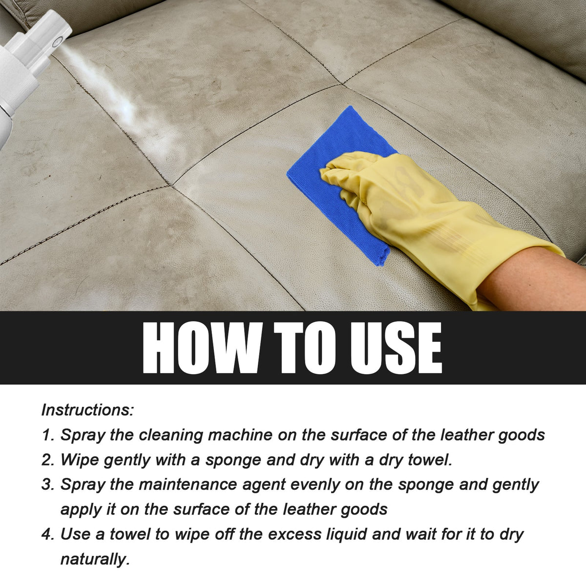 Leather Cleaning And Maintenance Agent, Leather Care Leather Suit Sofa Maintenance Cleaner