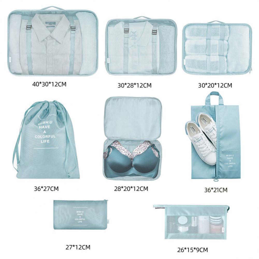 8-Piece Luggage Divider Travel Storage Packing Cubes