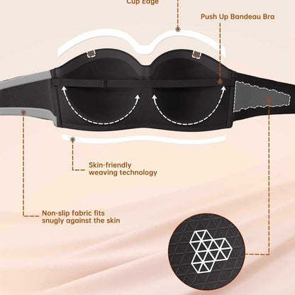 Womens Strapless Bras With WirelessUnderwire, Multiway Styles