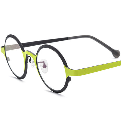 Unisex Vintage Round Versatile Glasses
