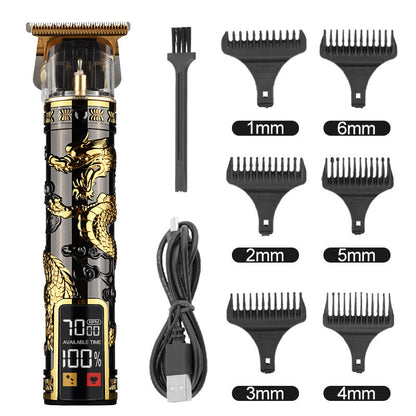 Hair Clipper Electric Electrical Hair Cutter Retro Oil Head Engraving