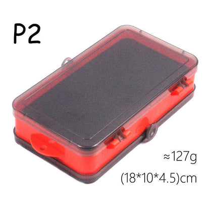 Portable Plastic Accessory Box Lead Hook Soft Bait Set
