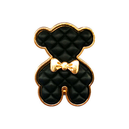 Metal Bear Shoe Ornament Hole Shoes Accessories High Sense