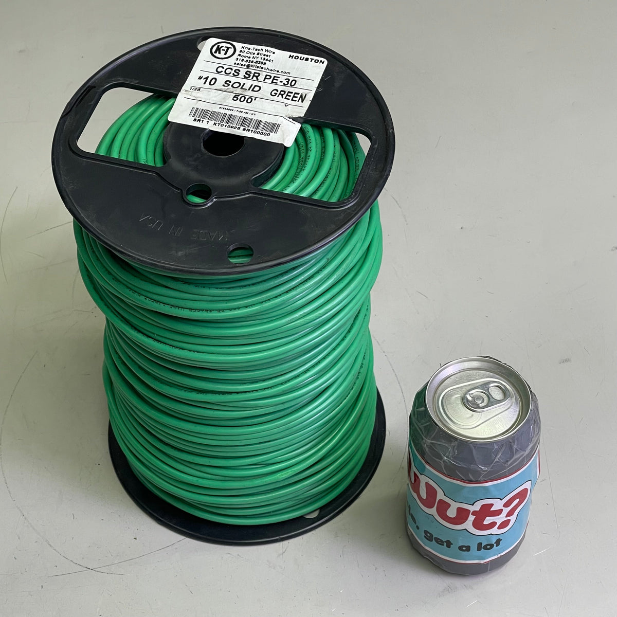 KRIS-TECH CCS High Strength Copper Tracer Wire 500 ft Green CCS SR PE-30