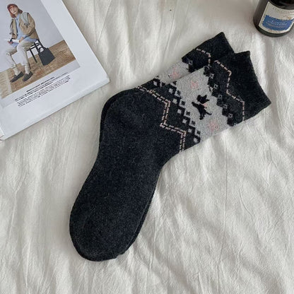 New Retro Puppy Socks For Women