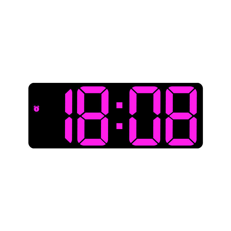 Simple Style LED Electronic Alarm Clock Battery and Plug-in Dual-use Timepiece Yida Time