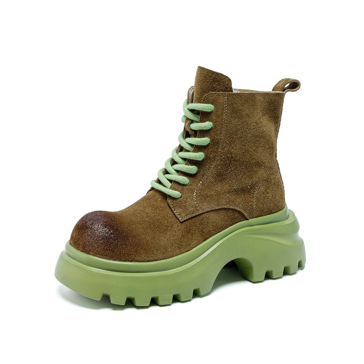 Womens Full-grain Leather Ankle Boots