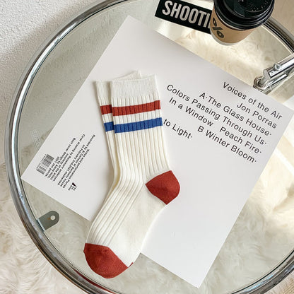 Embroidered Socks For Children With Double Stitches