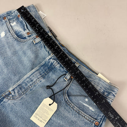 LEVIS 501 Original Fit High Rise Shorts Women's Sz 32 Vague Finish Medium Wash