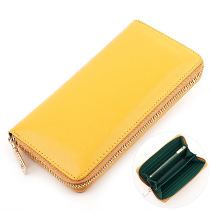 Womens Fashionable High-Capacity Zipper Wallet