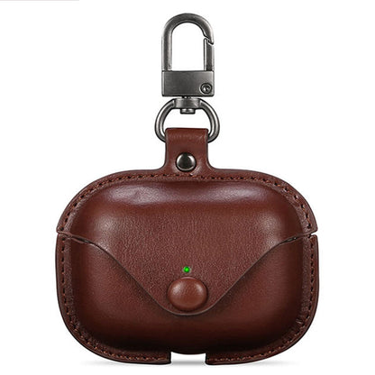 Fashion Solid Color Leather Bluetooth Earphone Case