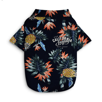 Hawaiian dog style shirt clothes