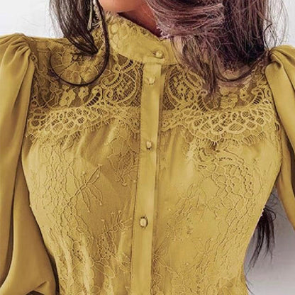 Sleeve Blouse Women Shirts Spring Fashion Ladies Shirt