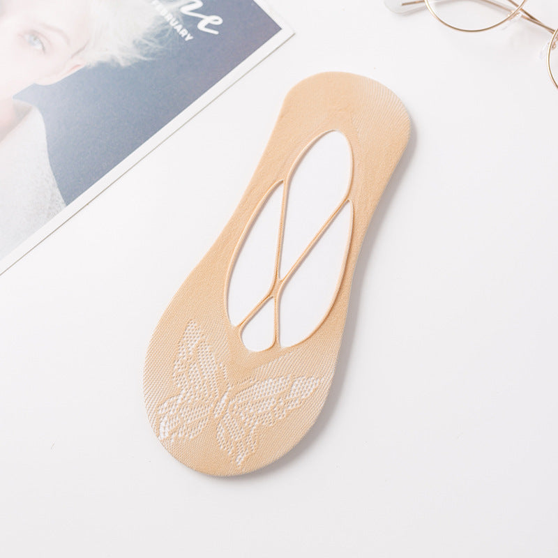 Ultra-thin Mesh Socks Invisible Anti-slip Silicone Nylon