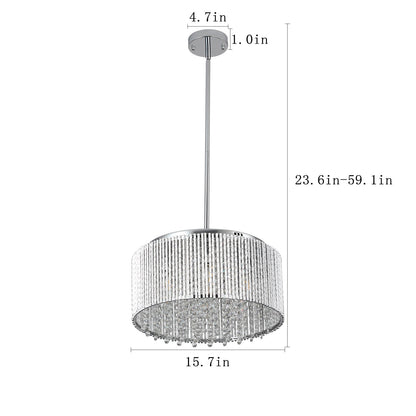 Modern Crystal Chandelier for Living-Room Round Cristal Lamp Luxury Home Decor Light Fixture