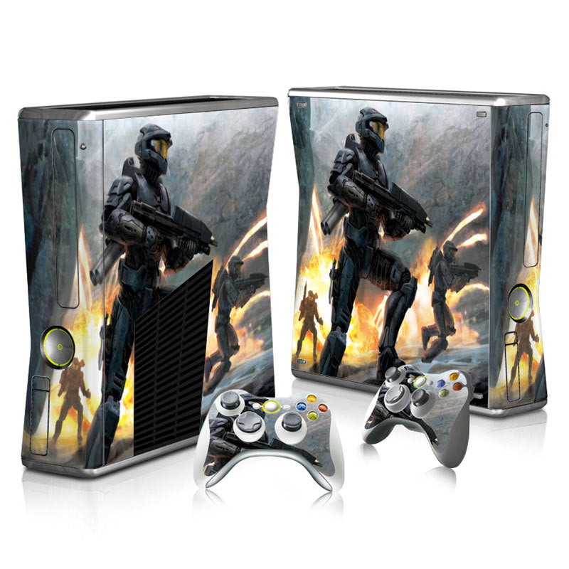 Xbox 360 Slim Full Body Color Membrane Stickers with Scratch-Resistant Protection