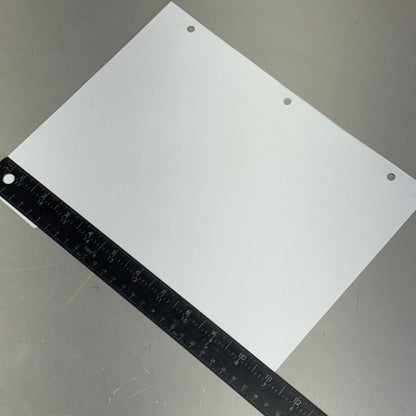 LAB INDUSTRIES (500 Sheets) Index Sheet Set Loose Leaf Binder 11" x 8.5" White 7530009594441